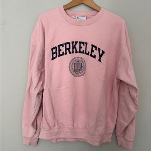 Pink champion uc Berkeley crewneck sweatshirt. Size XL in women’s.
